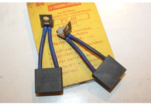 CHARBONS PX 40 POUR DYNAMO 12V PARIS RHONE...SIMCA VEDETTE CAMION S...