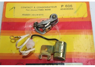 KIT RUPTEUR/CONDENSATEUR SEV pour ALLUMEUR PARIS RHONE...PEUGEOT 10...