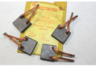 CHARBONS BSX 67 POUR DEMARREURS 24V BOSCH...CAMIONS  BERLIET SAVIEM...
