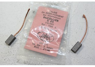 CHARBONS UX 64 POUR ALTERNATEURS DUCELLIER...POUR 204 304 404 CITRO...
