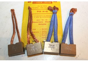 CHARBONS PSX 81-82 POUR DEMARREUR PARIS RHONE...POUR RENAULT GALION...