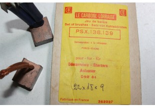 CHARBONS PSX 138-139 POUR DEMARREUR PARIS RHONE...POUR PEUGEOT RENA...