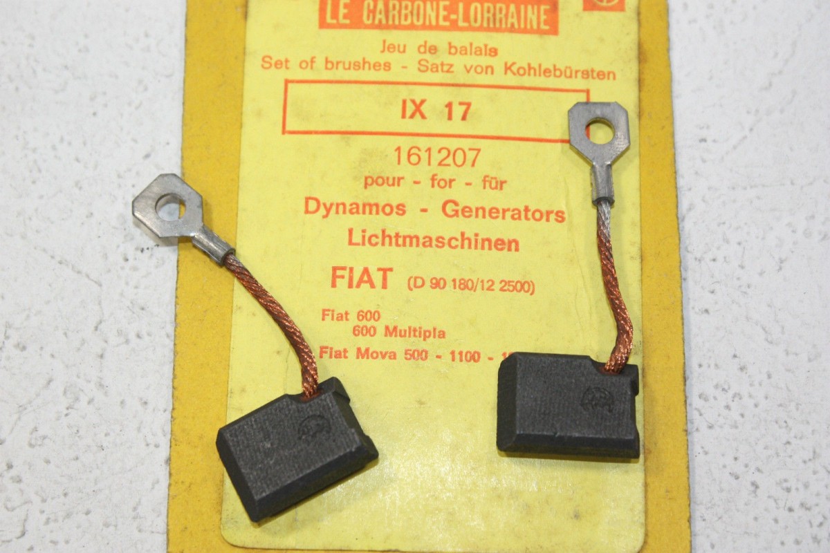 CHARBONS IX-17 POUR DYNAMOS FIAT...POUR FIAT 600 600 MULTIPLA MOVA ...