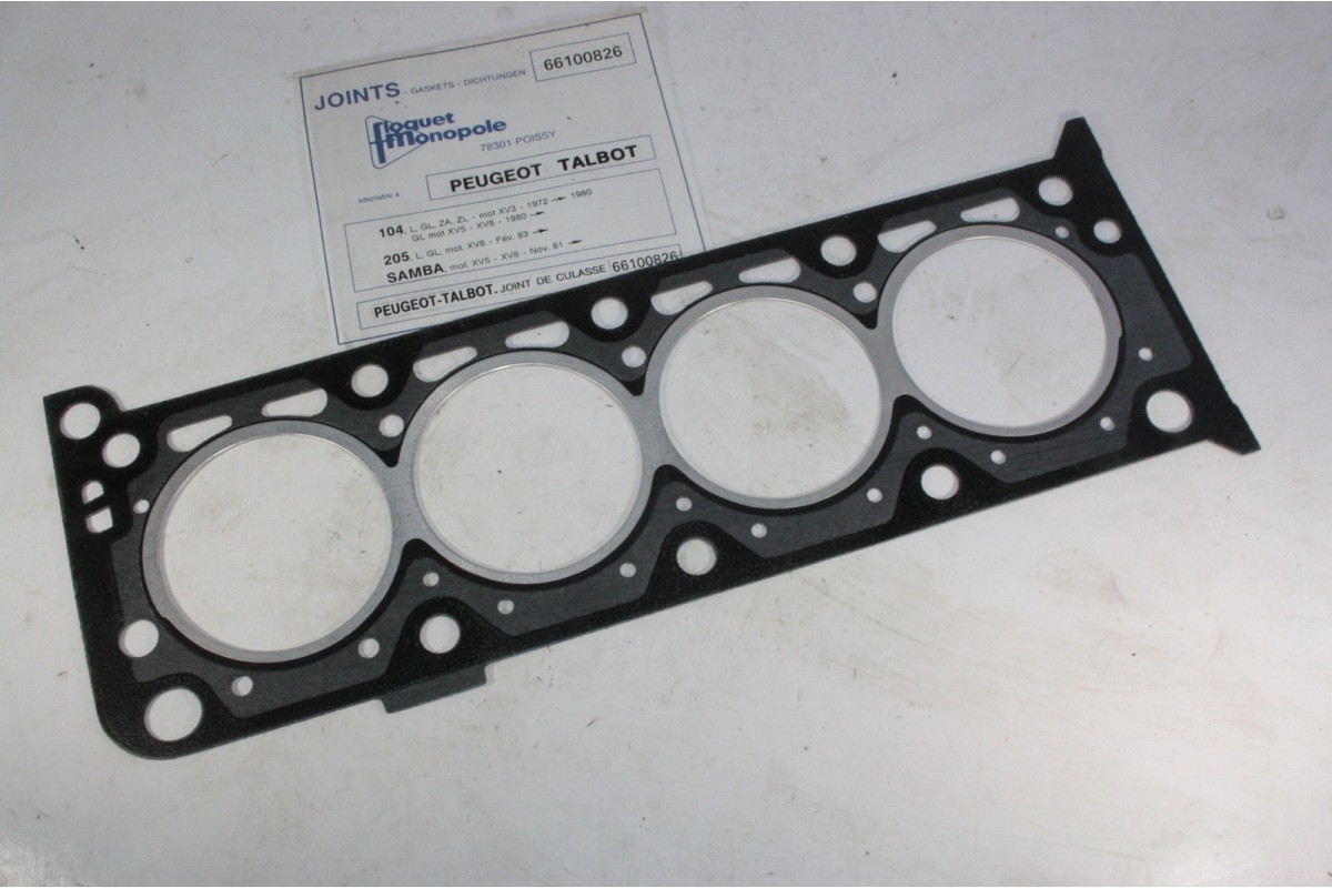 JOINT DE CULASSE FLOQUET MONOPOLE 66 100 826...PEUGEOT 104 205 TALB...