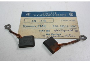 CHARBONS IX 14 POUR DYNAMO FIAT...POUR FIAT 500 600 MULTIPLA NUOVA ...