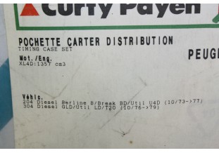 POCHETTE DE CARTER DE DISTRIBUTION CURTY-PAYEN...POUR PEUGEOT 204 3...