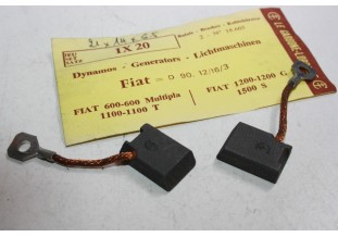 CHARBONS IX 20 POUR DYNAMO FIAT...POUR FIAT 600 MULTIPLA 1100 1100T...