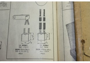 CHARBONS 17624/9648 POUR DEMARREURS DYNE-BAILLY...POUR TALBOT DELAH...