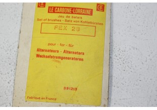 CHARBONS FEX 23 POUR ALTERNATEUR FEMSA...POUR CITROEN 2CV AMI 6 DYA...